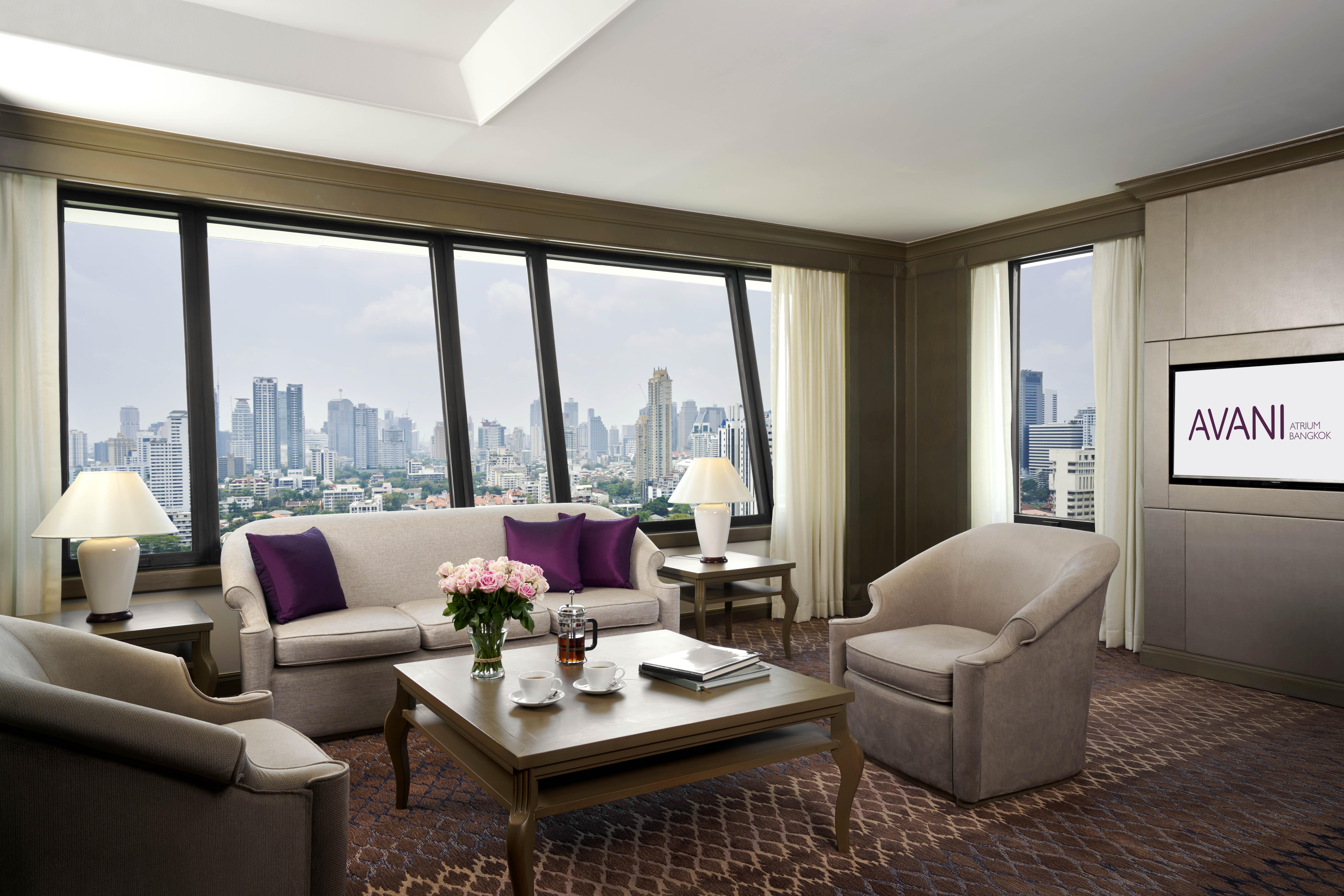 Grand Mercure Bangkok Atrium מראה חיצוני תמונה A living room at the hotel